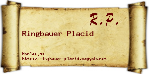 Ringbauer Placid névjegykártya